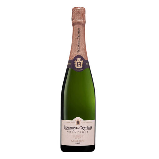rượu vang champagne beaumont des crayères grand rosé brut