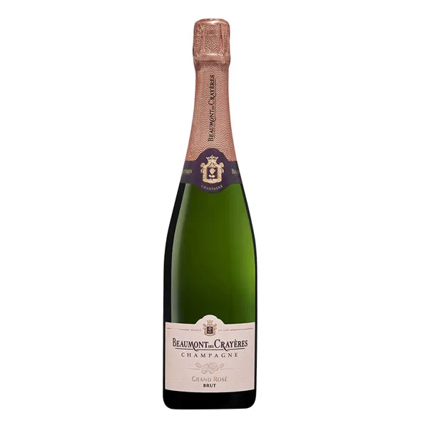 rượu vang champagne beaumont des crayères grand rosé brut