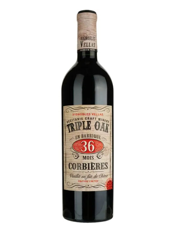 rượu vang triple oak 36 mois corbières