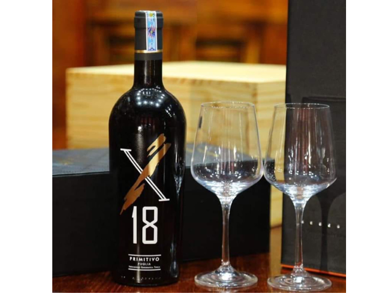 Rượu vang x18 primitivo puglia Rượu vang x18 primitivo puglia