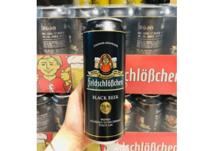 Bia feldschlobchen black lon 500ml