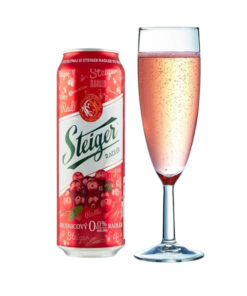 Bia steiger radler brusnicovy (cranberry)