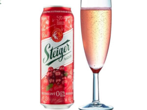 Bia steiger radler brusnicovy (cranberry)
