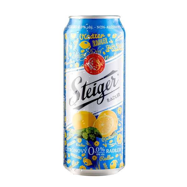 Bia steiger radler chanh 0% (citronovy)
