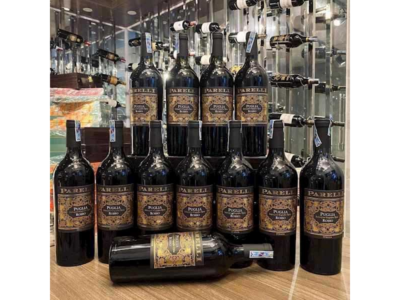 Rượu vang ý parelli puglia rosso