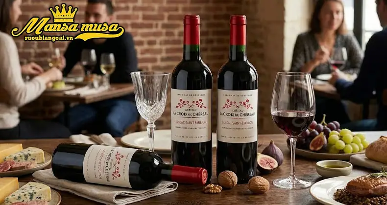 vang pháp chateau la croix de chereau 2019