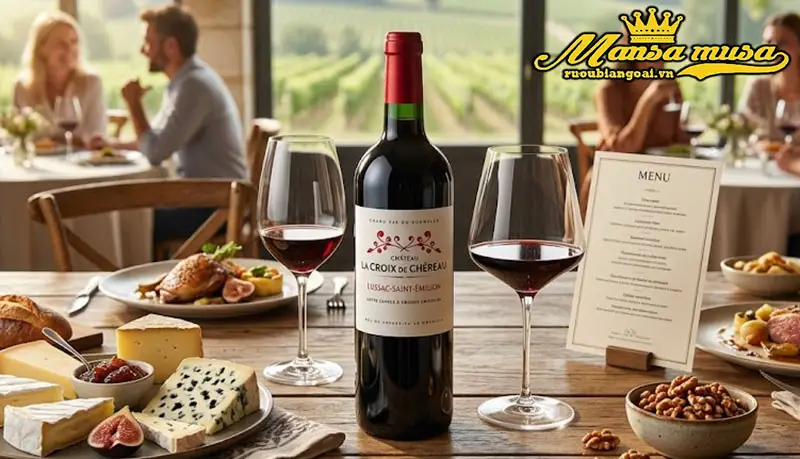 vang pháp chateau la croix de chereau 2019