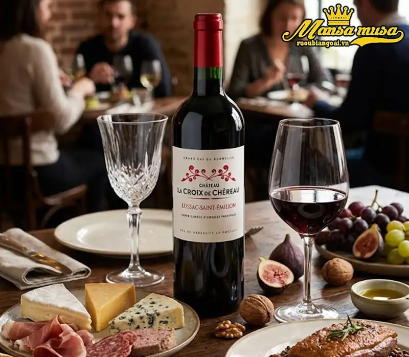 vang pháp chateau la croix de chereau 2019