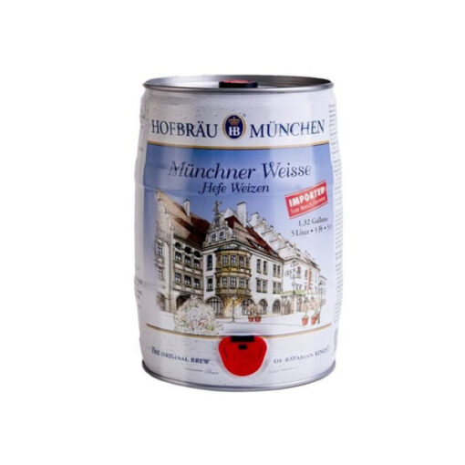 Bia hofbrau munchner weisse hefe weizen 5,1% bom 5l