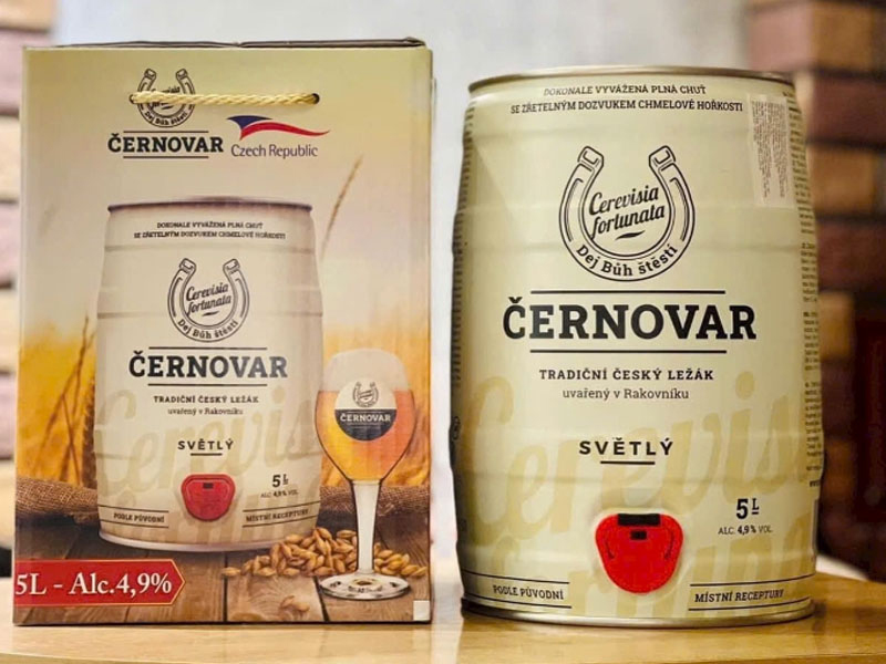 Bia cernovar premium pale lager 4.9%-bom 5l