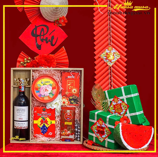 top 5 hộp quà rượu tết 2026 sang trọng, vang nhập khẩu cao cấp