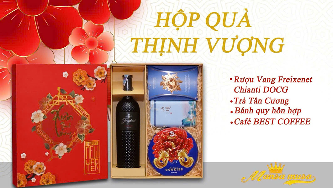 top 5 hộp quà rượu tết 2026 sang trọng, vang nhập khẩu cao cấp