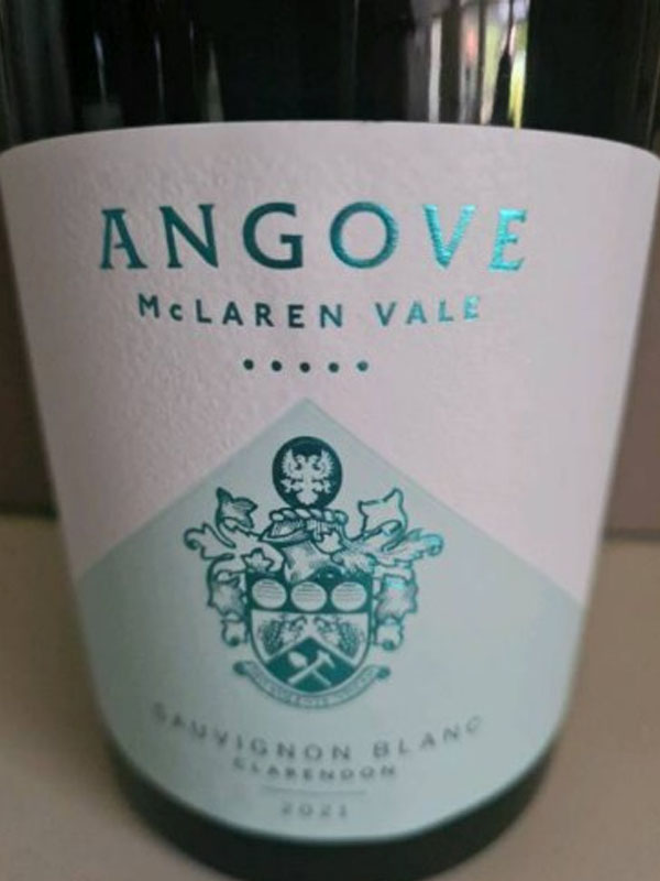 Angove claredon sauvignon blanc
