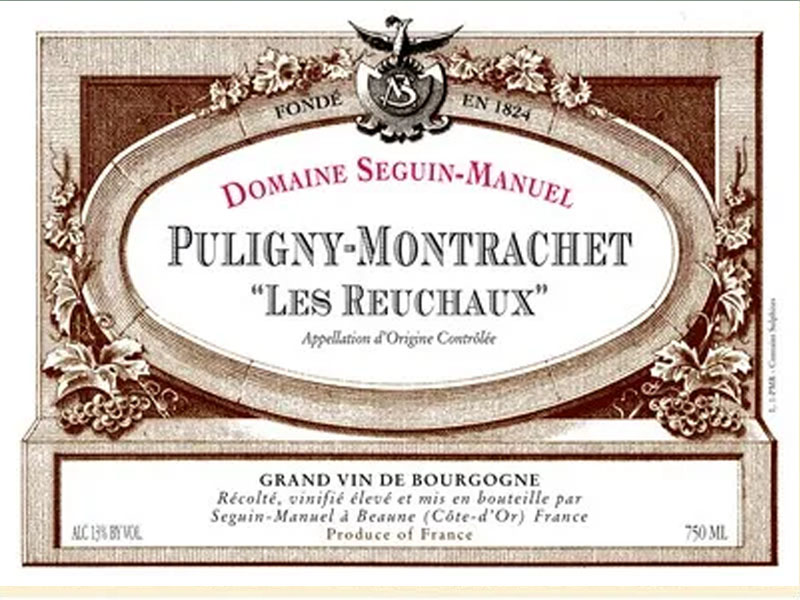domaine seguin – manuel puligny-montrachet "les reuchaux"