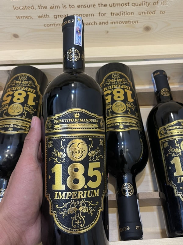 imperium 18.5 primitivo di manduria doc erario imperium 18.5 primitivo di manduria doc erario