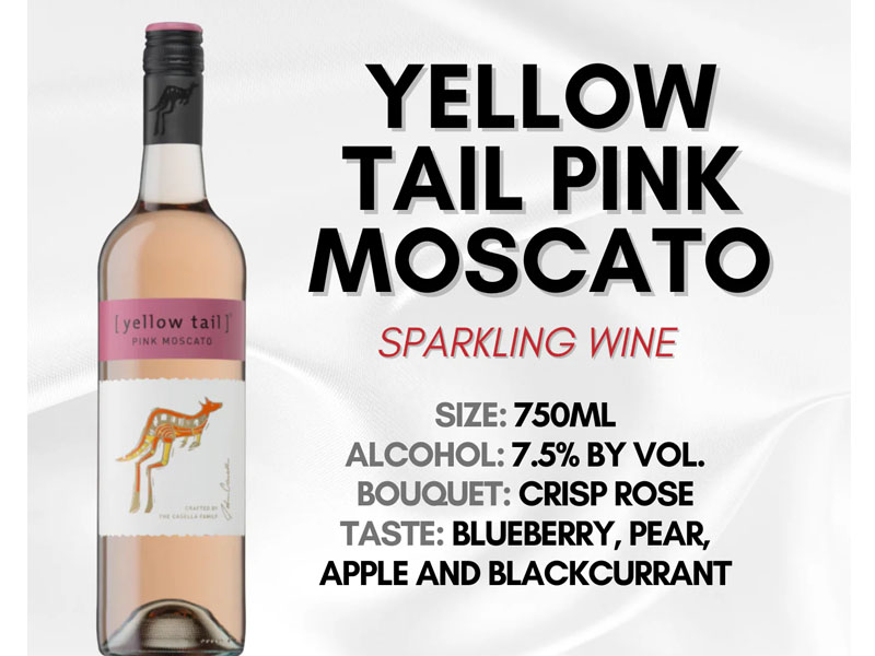 Rượu vang yellow tail pink moscato Rượu vang yellow tail pink moscato