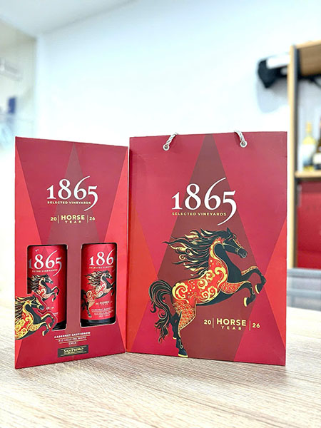 vang 1865 tết 2026: đẳng cấp cho món quà biếu