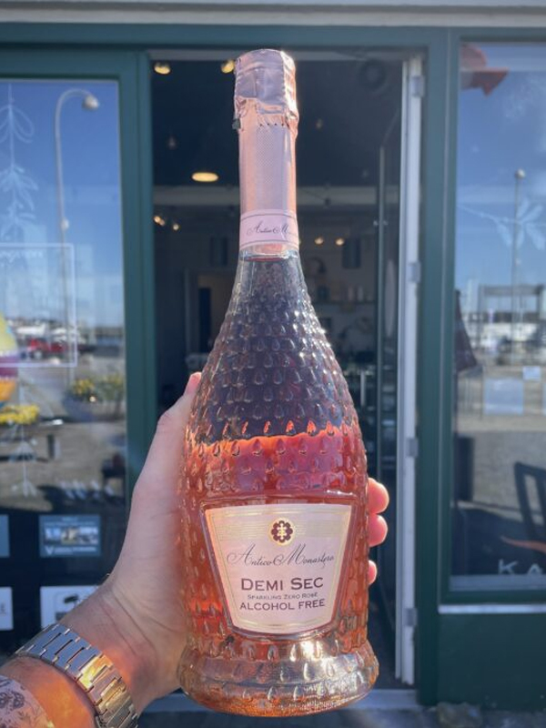 bosio zero demi sec sparkling  rose alcohol free