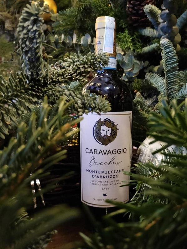 caravaggio bacchus montepulciano d'abruzzo