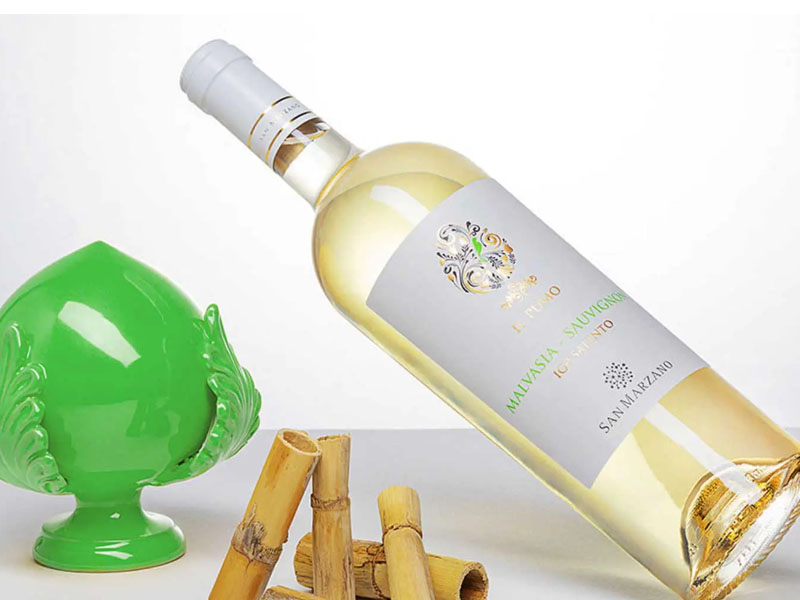 Il pumo sauvignon blanc – malvasia bianca salento igp, cantine san marzano