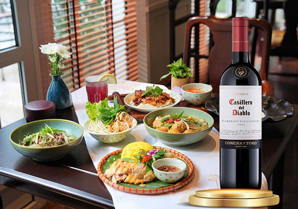 kết hợp món ăn với casillero del diablo cabernet sauvignon