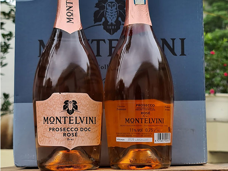 montelvini collezione promosso, spumante rosé, dolce montelvini collezione promosso, spumante rosé, dolce