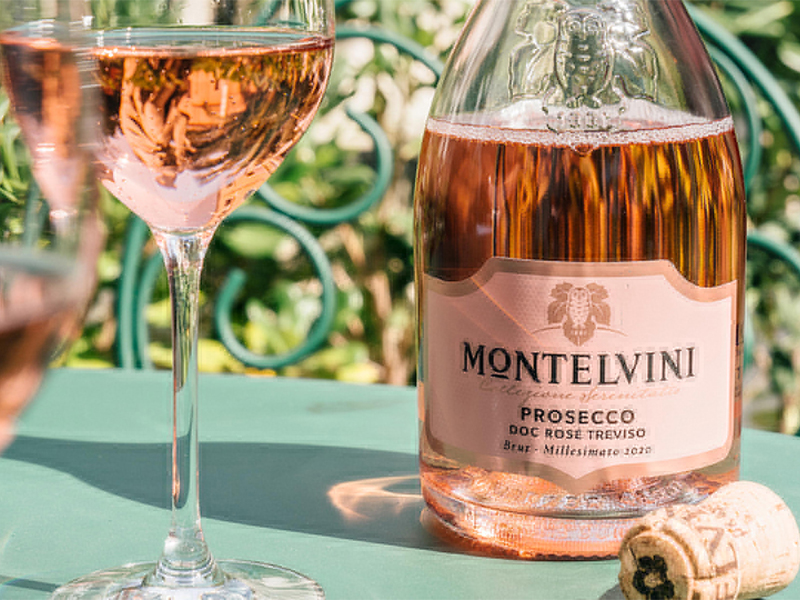 montelvini treviso prosecco  doc rosé, millesimato brut
