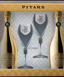 pitars colors gold, prosecco doc millesimato, extra dry (gift box)