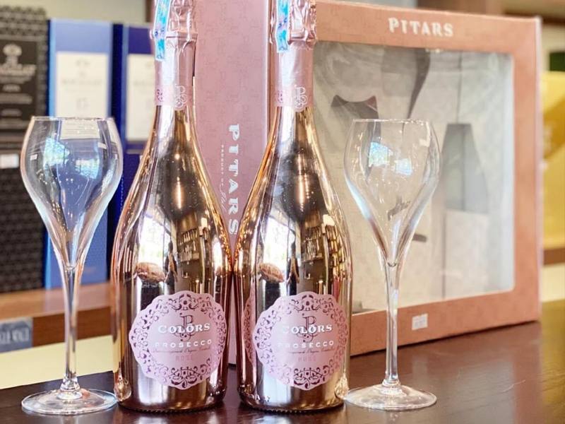 pitars colors rosé prosecco  doc , millesimato limited edition
