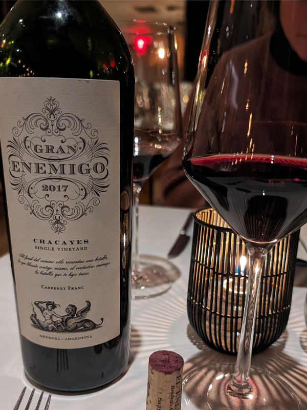 rượu gran enemigo chacayes single vineyard cabernet franc