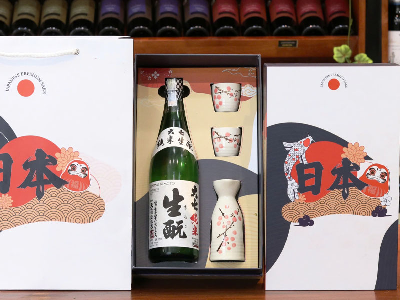 rượu sake daishichi junmai kimoto quà tết 2026
