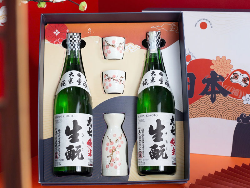 rượu sake daishichi junmai kimoto quà tết 2026