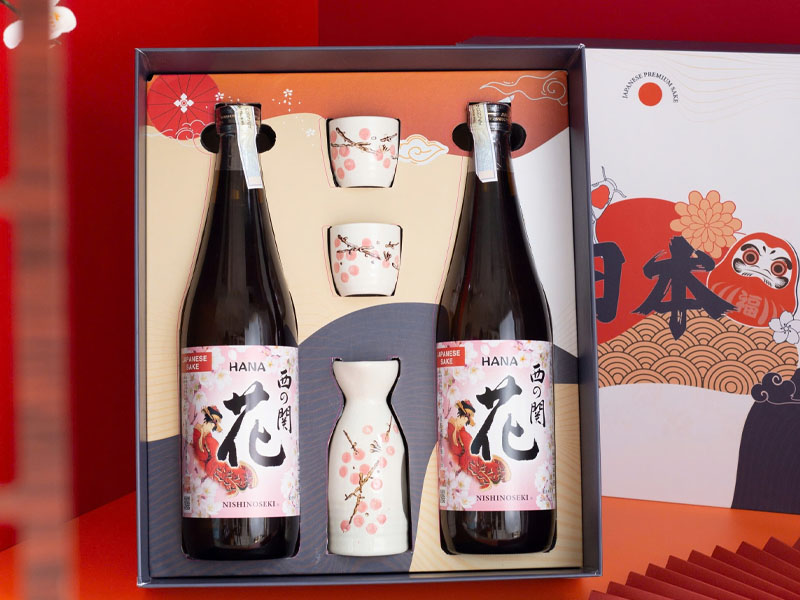 rượu sake nishino seki hana quà tết 2026