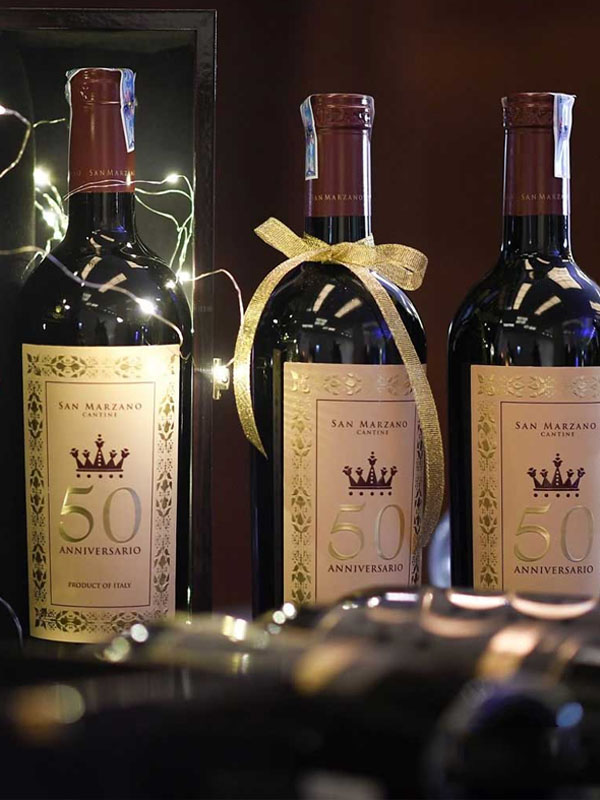 san marzano cuvée cinquantenario anniversario vino rosso d’italia (50 anniversario)