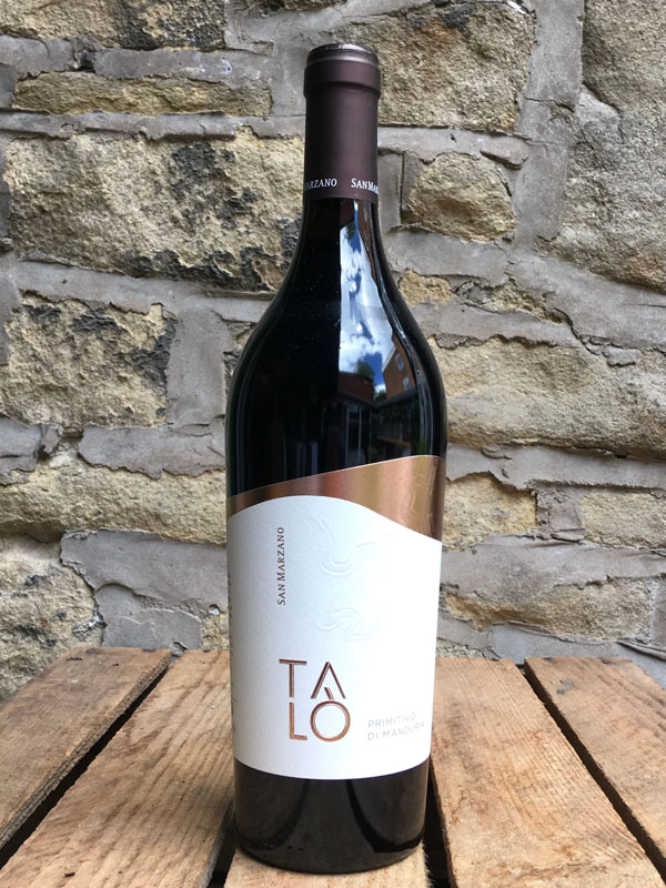 Talò primitivo di manduria dop, cantine san marzano