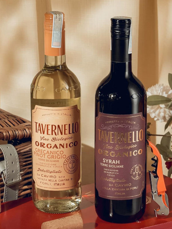tavernello organico grecanico pinot grigio terre siciliane