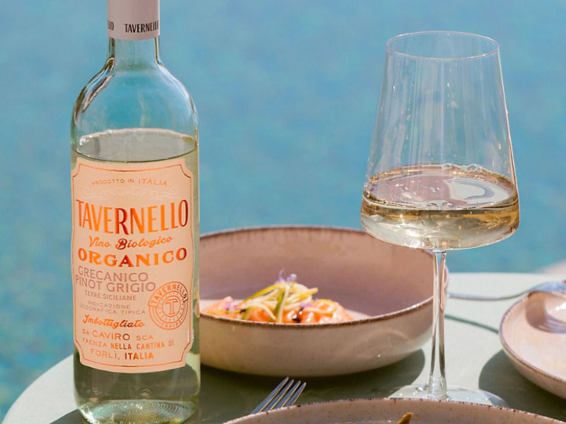 tavernello organico grecanico pinot grigio terre siciliane