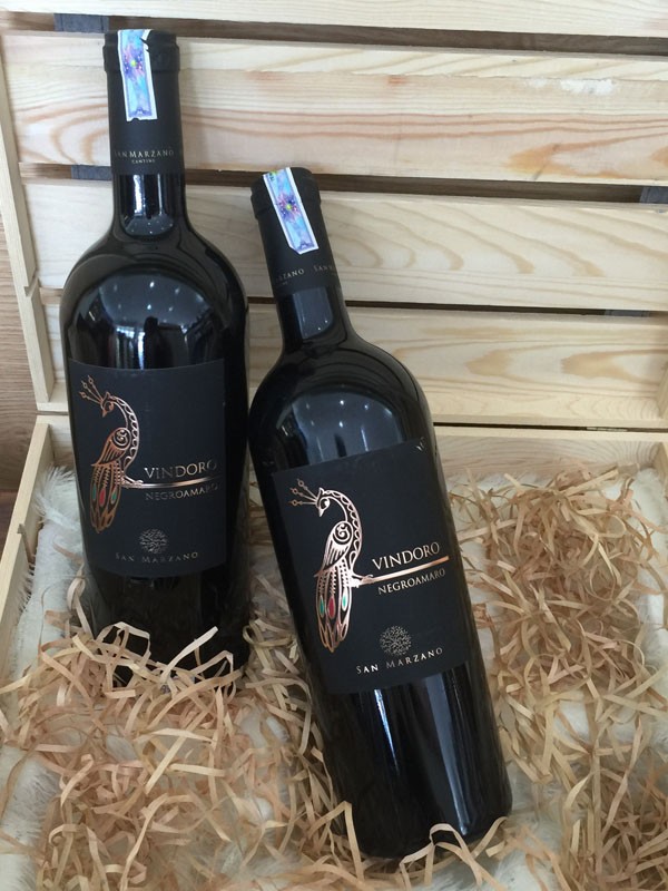 Vindoro negroamaro salento igp, cantine san marzano