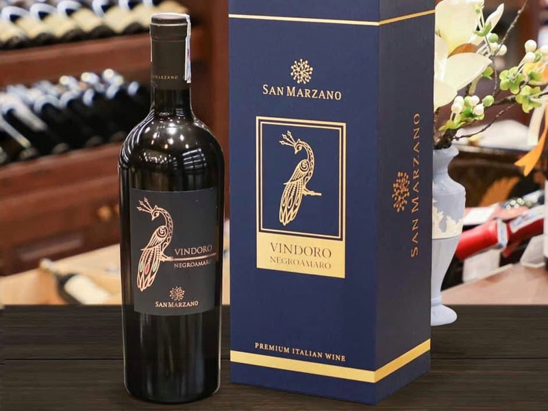 Vindoro negroamaro salento igp, cantine san marzano