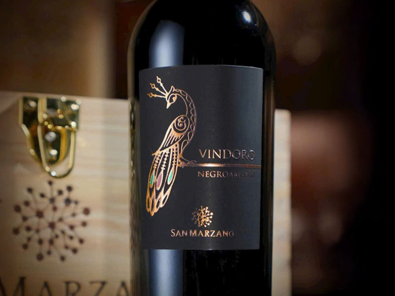 Vindoro primitivo puglia igp, cantine san marzano