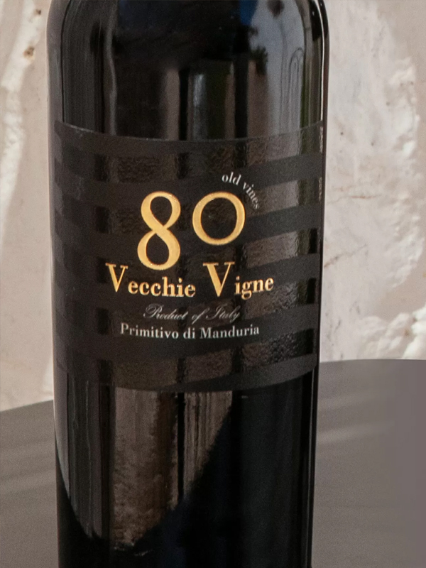 80 vecchice vigne, cignomoro primitivo di manduria doc 