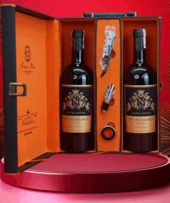 hộp quà tết 2026 rượu vang ý ms072