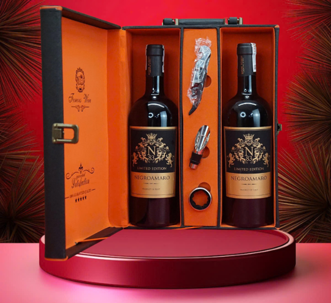 hộp quà tết 2026 rượu vang ý ms072