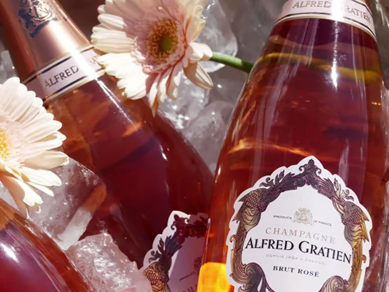 rượu vang champagne alfred gratien brut rosé
