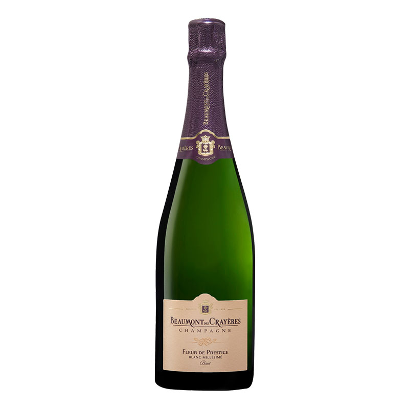 rượu vang champagne beaumont des crayères fleur de prestige blanc millésimé brut