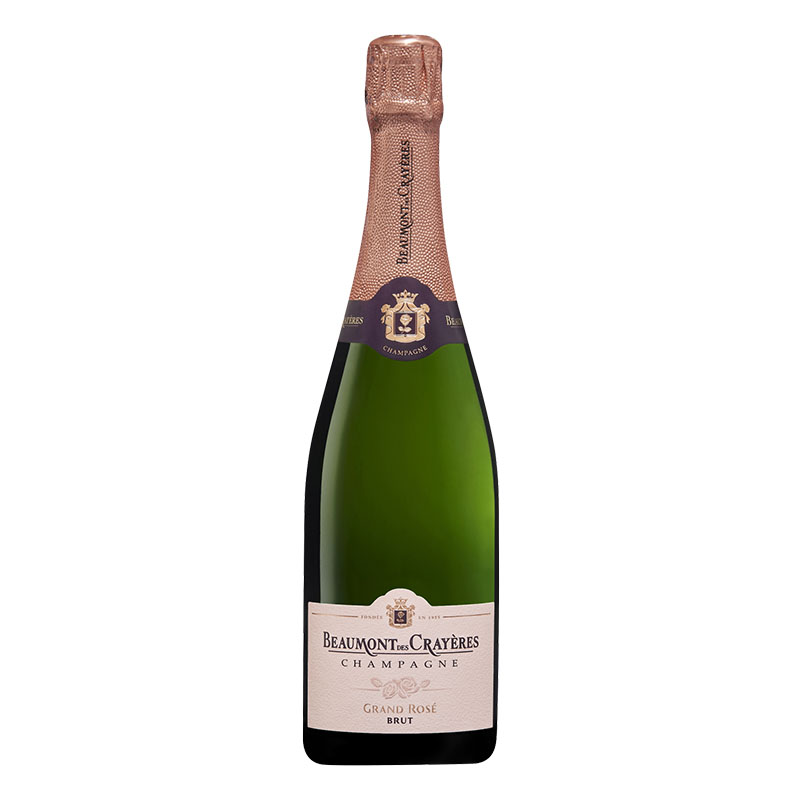 rượu vang champagne beaumont des crayères grand rosé brut