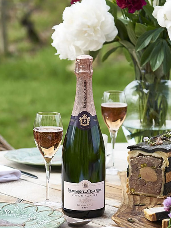 rượu vang champagne beaumont des crayères grand rosé brut rượu vang champagne beaumont des crayères grand rosé brut