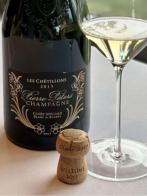 rượu vang champagne pierre péters cuvée spéciale les chétillons blanc de blancs grand cru