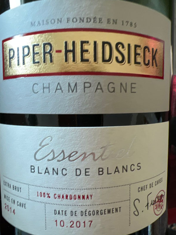 champagne piper-heidsieck essentiel blanc de blancs