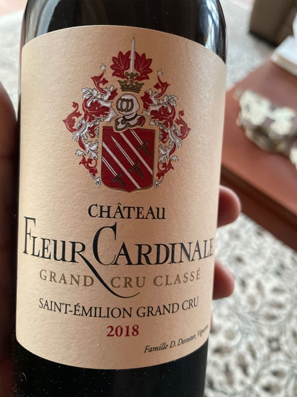 château fleur cardinale 2018 aop saint-emilion grand cru